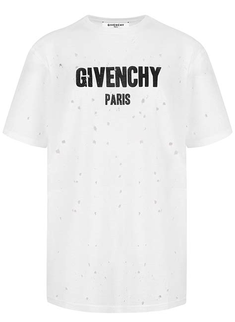 givenchy long sleeve t shirt mens|givenchy t shirt with holes.